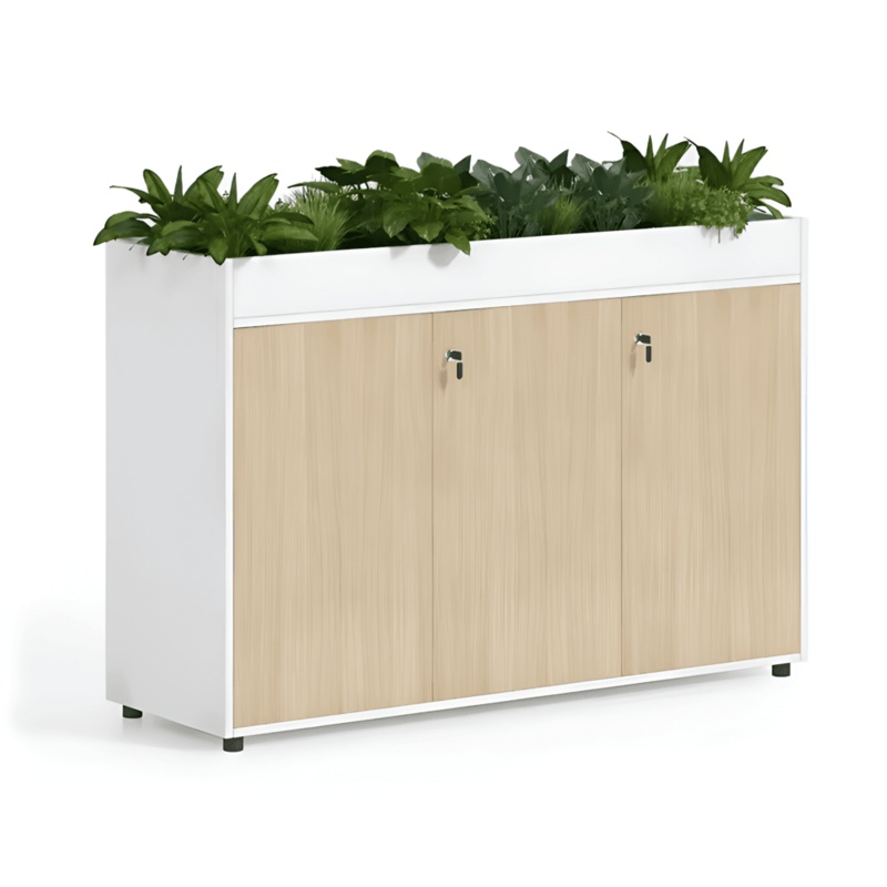 Farm Wooden Filing Cabinet / Plants Cabinet