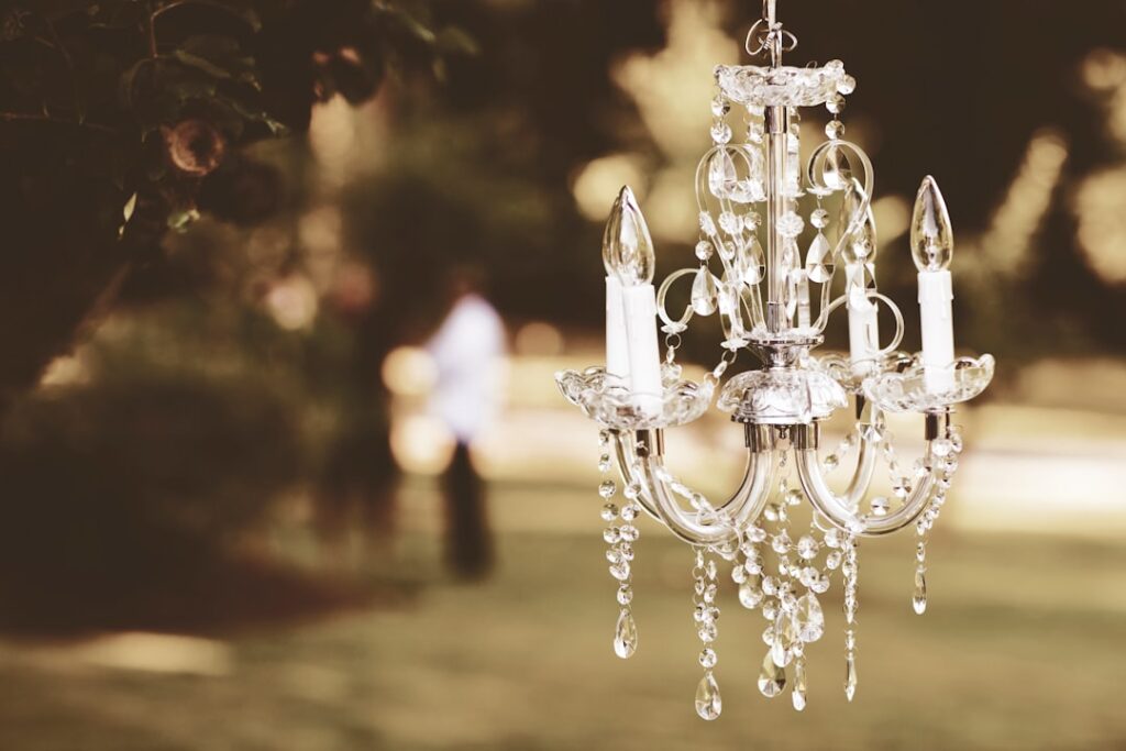 Photo Elegant chandeliers