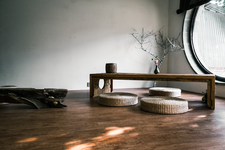 Photo oak coffee table