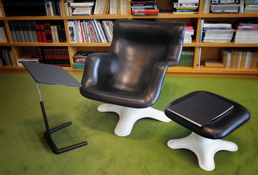 Photo leather office chair